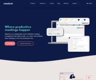 Meetinch.com(Where productive meetings happen) Screenshot