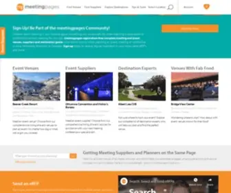 Meetingpages.com(Event & Meeting Planning Directory) Screenshot