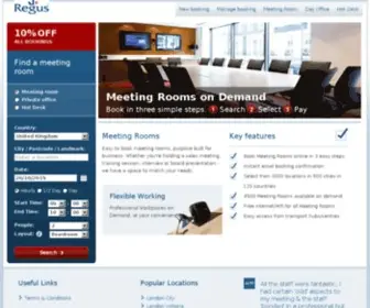 MeetingroomsWorldwide.com(Regus meeting room bookings) Screenshot