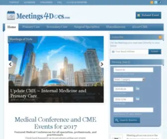 Meetings4Docs.com(American Medical Forum) Screenshot