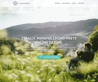 Meetmindful.com(Where mindful living meets online dating) Screenshot