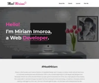 Meetmiriam.com(Best Web Designer in Nigeria) Screenshot