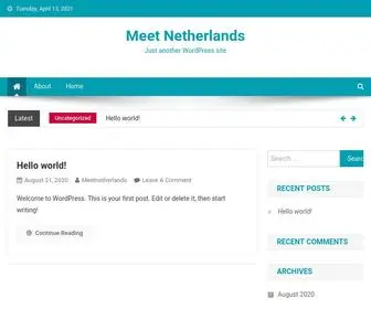 Meetnetherlands.com(Just another WordPress site) Screenshot