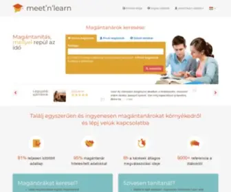 Meetnlearn.hu(Magántanárok kínálata az individuális tanórákhoz. Add meg igényeid az angol) Screenshot