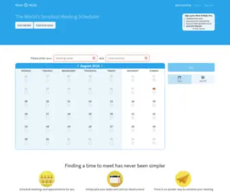 Meetomatic.com(Simple online meeting scheduler) Screenshot