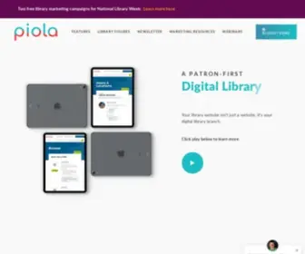 Meetpiola.com(The first patron inspired digital library branch) Screenshot