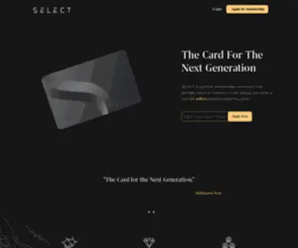 Meetselect.com(SELECT Black Card) Screenshot