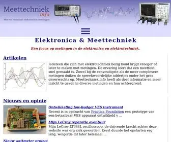 Meettechniek.info(Elektronica Meettechniek) Screenshot