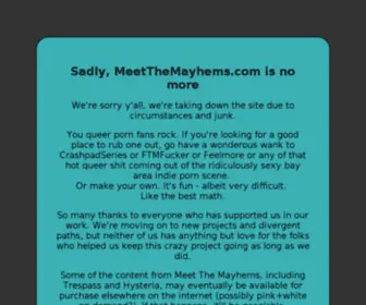 Meetthemayhems.com(Meet The Mayhems) Screenshot