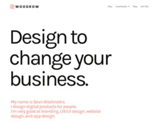 Meetwoodrow.com(Visual Design) Screenshot