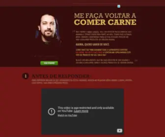 Mefacavoltaracomercarne.com.br(Mefacavoltaracomercarne) Screenshot