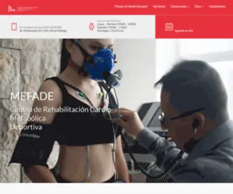 Mefade.com(MEFADE Centro de Rehabilitación Cardio) Screenshot