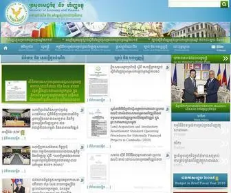 Mef.gov.kh(Ministry of Economy and Finance of Cambodia) Screenshot