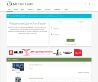 Mefishfinder.com(Maine Fishing Forum) Screenshot