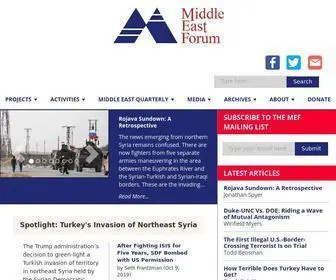 Meforum.org(Middle East Forum) Screenshot