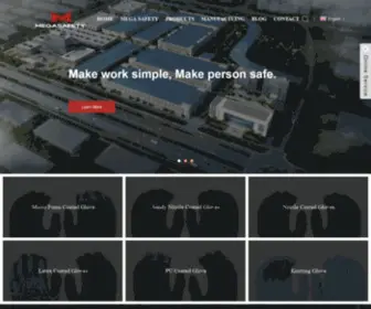 Mega-PPE.com(Glove Manufacturers) Screenshot