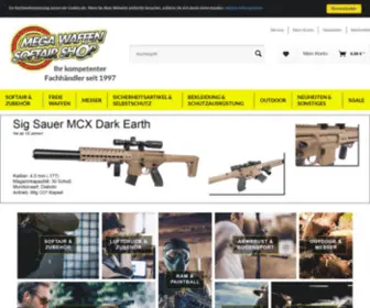 Mega-Waffen-Softair-Shop.de(Mega Waffen Softair Shop) Screenshot