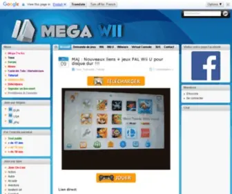 Mega-WII.com(Votre Source de Jeux WII) Screenshot