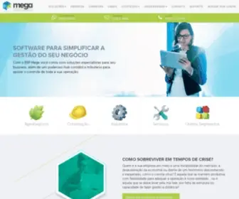 Mega.com.br(Software ERP gestão empresarial) Screenshot