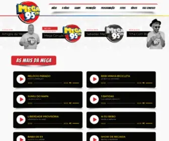 Mega95FM.com.br(RÁDIO MEGA 95 FM) Screenshot