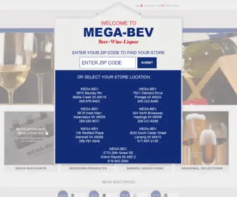 Megabev.com(MEGA-BEV Beer) Screenshot