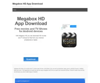 Megaboxhdfree.com(Megabox HD App Download) Screenshot