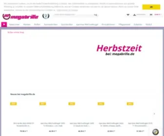 Megabrille.de(Brillen online Shop) Screenshot