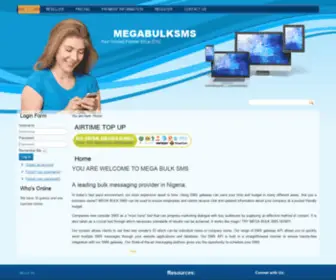 Megabulksms.com(Mega Bulk SMS) Screenshot