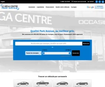 Megacentreparkavenue.com(Autos d'occasion à vendre) Screenshot