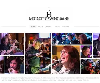 Megacityswing.com(Toronto's MegaCity Swing Band) Screenshot