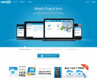 Megacloud.com(Your files wherever you are) Screenshot