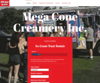 Megacone.ca(Mega Cone Creamery Inc) Screenshot