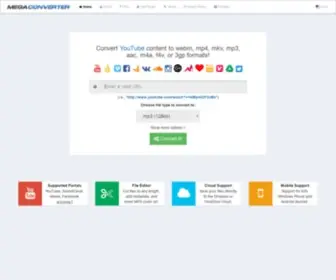 Megaconverter.net(Youtube to mp3 converter) Screenshot