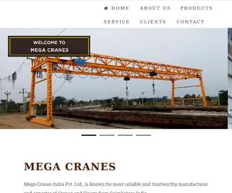 Megacranesindia.com(Mega Cranes) Screenshot