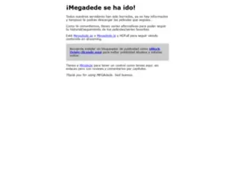 Megadede.com(Tu web de series y pel) Screenshot