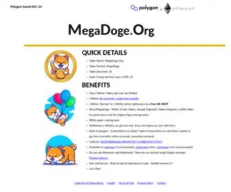 Megadoge.org(MegaDoge) Screenshot