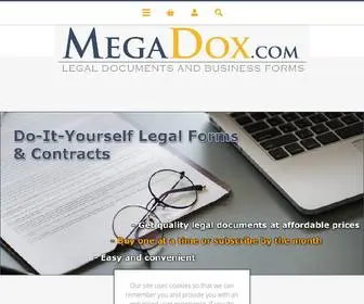 Megadox.com(Legal Forms and Business Templates) Screenshot