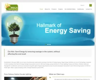 Megaenergysolutions.in(LED Light Manufacturers) Screenshot