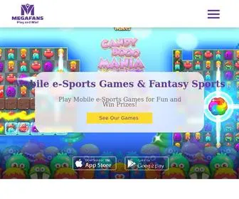 Megafans.com(Megafans is an online multiplayer tournament platform) Screenshot