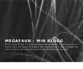 Megafaun.com(Min blogg) Screenshot