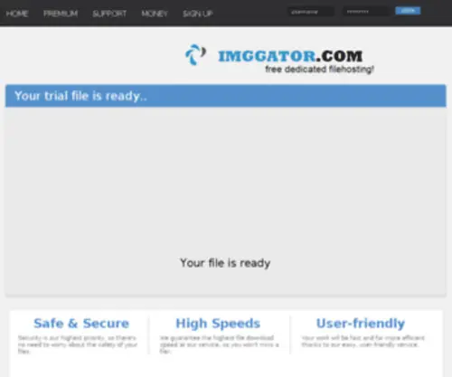 Megafilesfactory.com(Free dedicated file host service) Screenshot