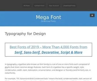 Megafontbundle.com(Mega Font) Screenshot