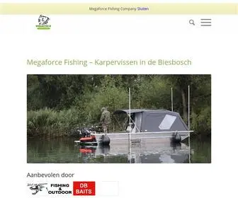 Megaforcefishing.com(Verhuur Karperboten) Screenshot