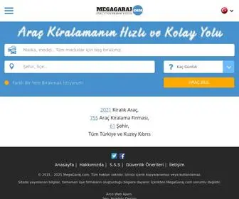 Megagaraj.com(MEGAGARAJ Araç Kiralama ‘nın Hızlı ve Kolay Yolu) Screenshot