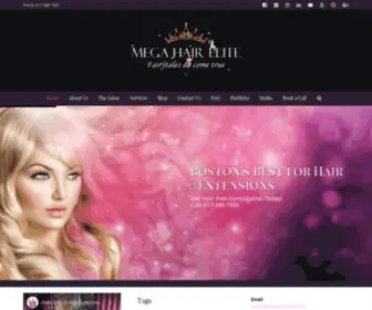 Megahairelite.com(Mega Hair Elite) Screenshot