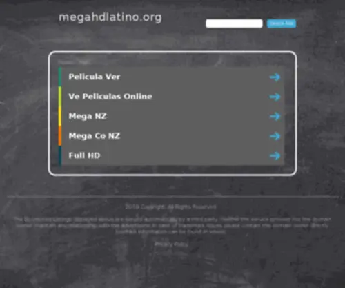 Megahdlatino.org(Ver) Screenshot