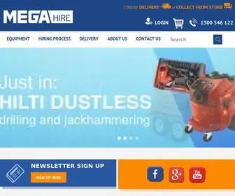 Megahire.com.au(Mega Hire) Screenshot