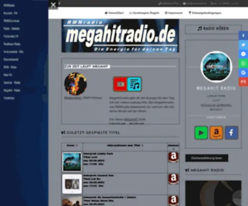 Megahitradio.de(Die Top 100 Charts) Screenshot