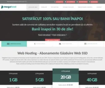 Megahost.ro(Web hosting) Screenshot