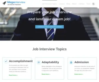 Megainterview.com(Job Interview Preparation & Resumes) Screenshot